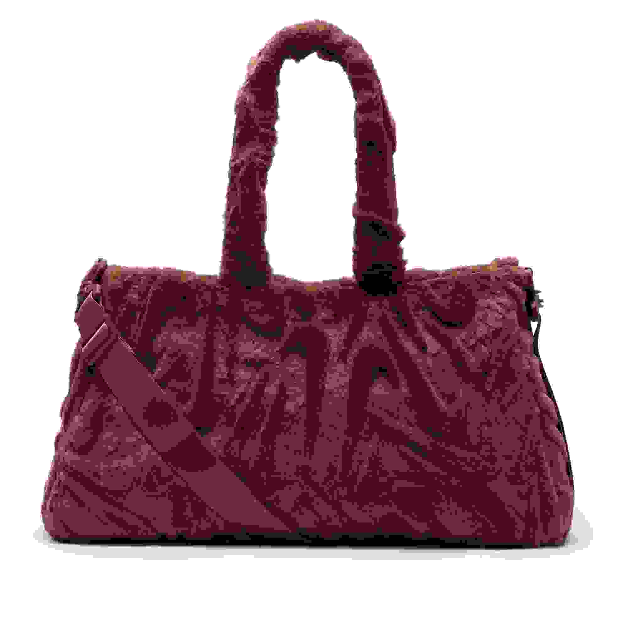 Nike Sportswear Faux Fur Tote Bag-Maroon